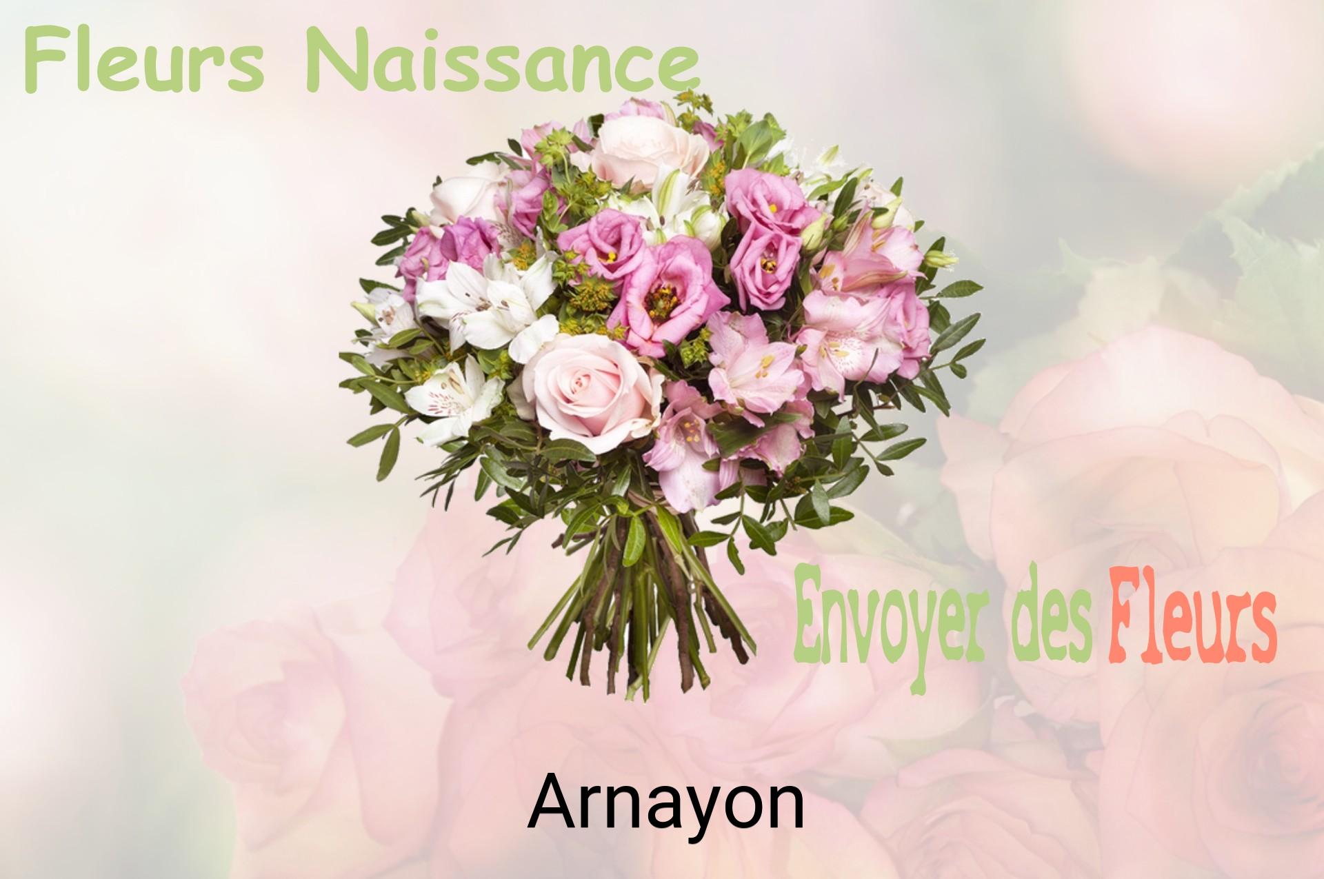 Bouquet de fleurs de naissance livré à Arnayon